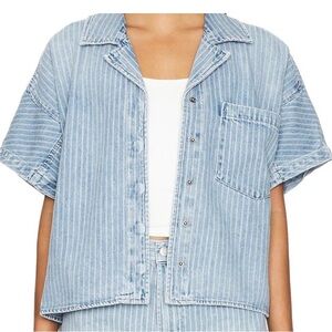 Pistola Light Blue Striped Shirt